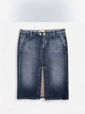 PAIGE Blue Denim Premium Denim Skirt midi size 28